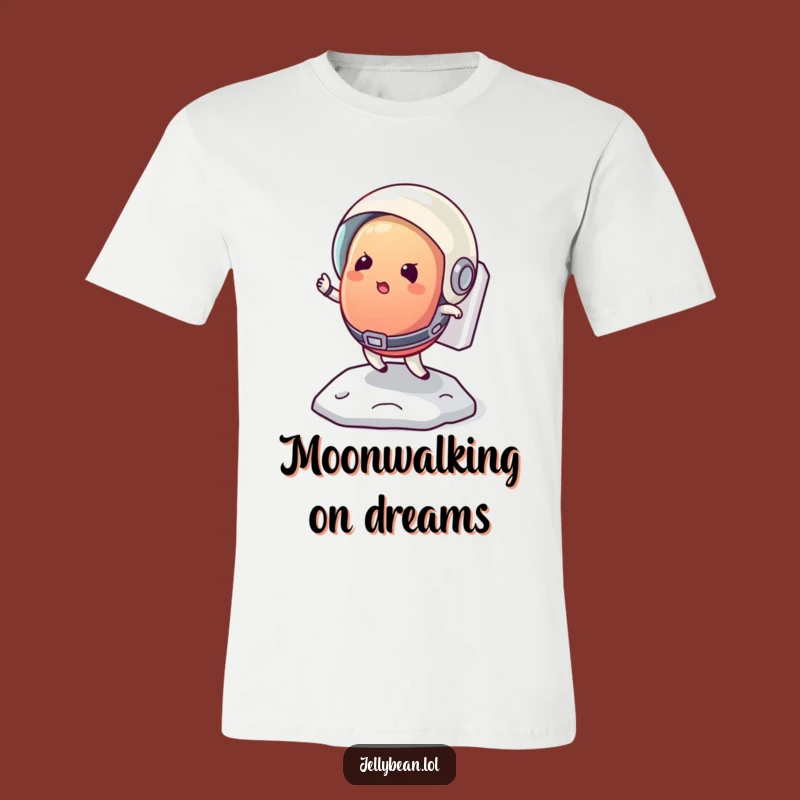 Funny Astronaut Jelly Bean Moon Bounce Tee: Cosmic Veggie T-Shirt Gift