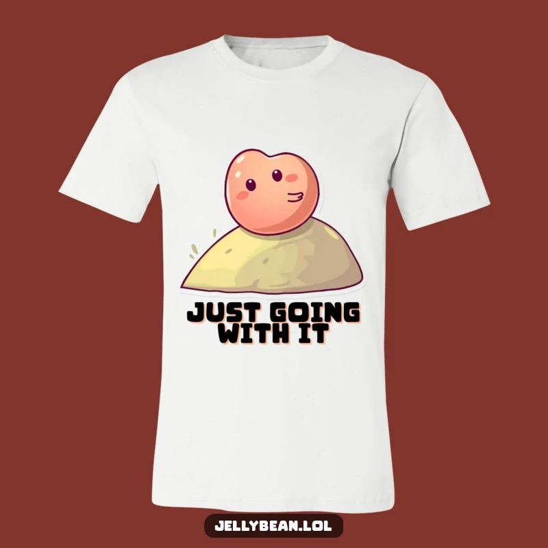 Funny Jelly Bean Hill T-Shirt - Giggling Character Design, Great Funny Gift
