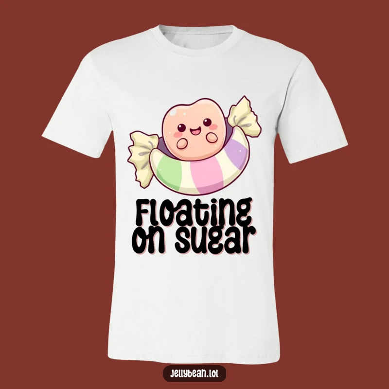 Funny Jelly Bean Wrapper Float T-Shirt: Wear Your Sweet Escape