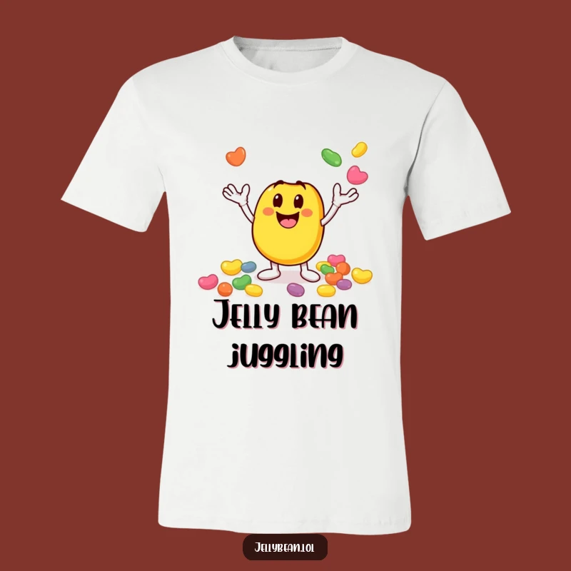 Funny Juggling Jelly Bean Tee: Wear Your Playful Spirit with This Character Shirt