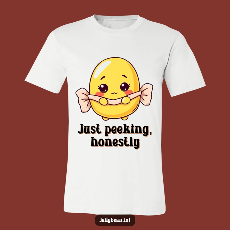 Funny Peek-a-Boo Jelly Bean T-Shirt: Curiousity Never Tasted So Good