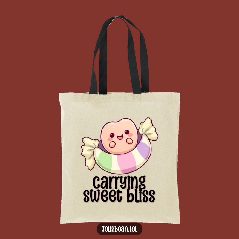 Funny Jelly Bean Wrapper Float Tote Bag: Carry Your Sweet Adventures