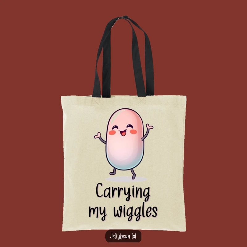 Funny Jelly Bean Dance Tote Bag: Joyful Wobble, Perfect Funny Gift